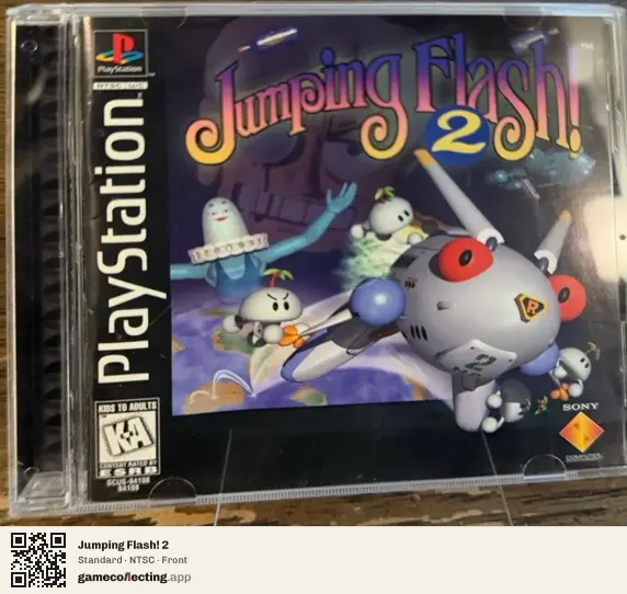 Jumping Flash! 2 PlayStation, NTSC box front