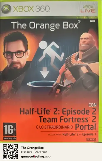 The Orange Box Xbox 360, PAL box front