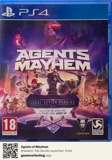 Agents of Mayhem PlayStation 4, Nordic countries box front