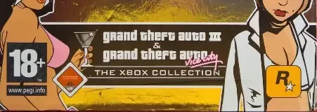 Grand Theft Auto Double Pack, the PEGI square on its front