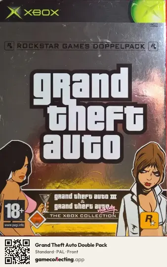 Grand Theft Auto Double Pack Xbox, PAL box front