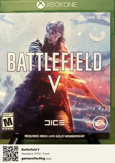 Battlefield V Xbox One, NTSC box front
