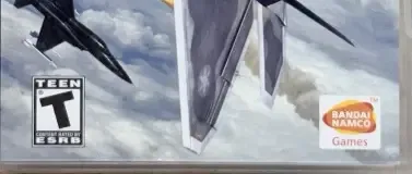 Ace Combat X: Skies of Deception, the ESRB box on its front