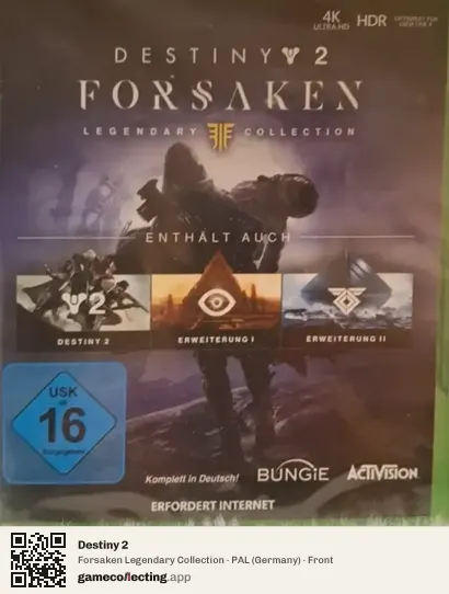 Destiny 2 Xbox One, Germany box front