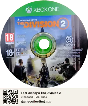 Tom Clancy's The Division 2 Xbox One, PAL disc