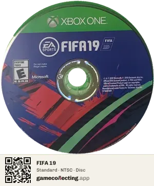 FIFA 19 Xbox One, NTSC disc