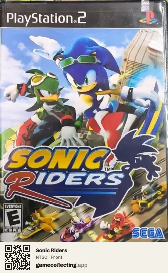 Sonic Riders PlayStation 2, NTSC box front