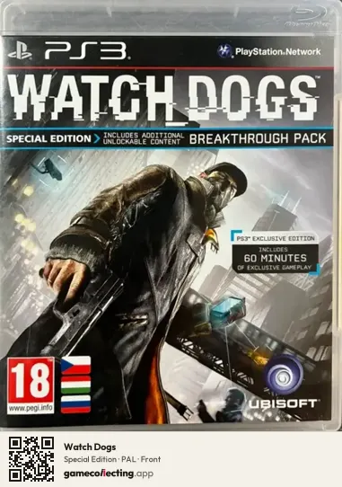 Watch Dogs PlayStation 3, PAL box front