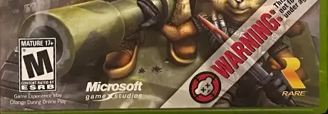 Conker: Live & Reloaded, the ESRB box on its front