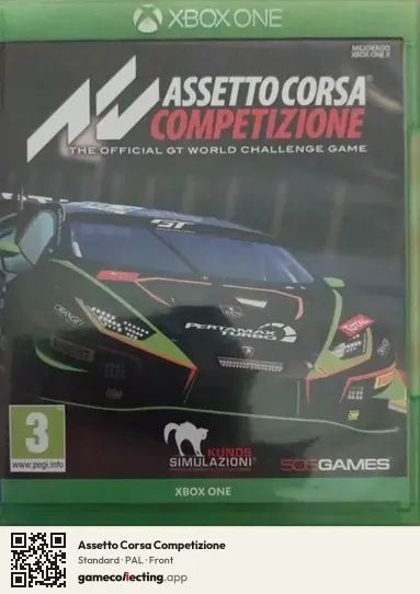 Assetto Corsa Competizione Xbox One, PAL box front