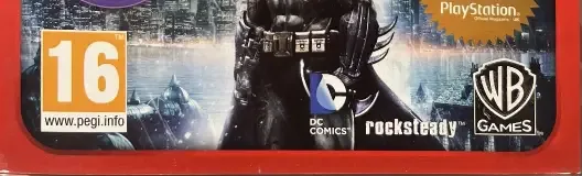 Batman: Arkham Asylum, the PEGI square on its front
