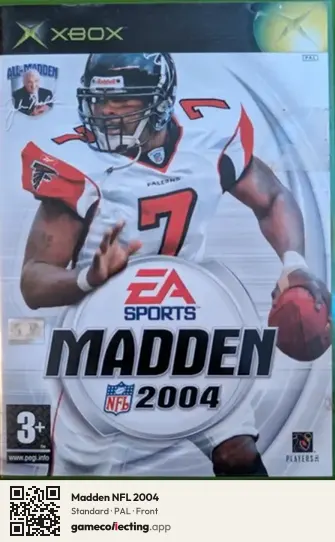 Madden NFL 2004 Xbox, PAL box front