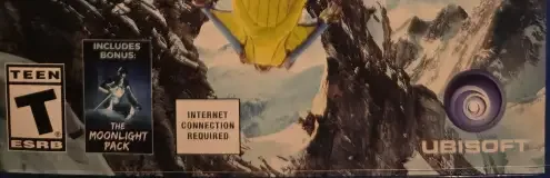 Steep, the ESRB box on its front