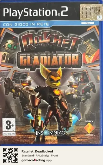 Ratchet: Deadlocked PlayStation 2, Italy box front