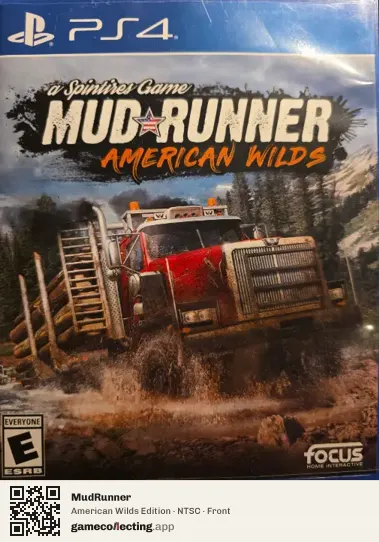 MudRunner PlayStation 4, NTSC box front