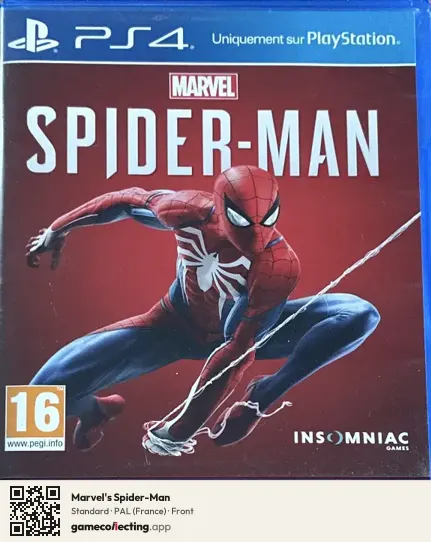 Marvel's Spider-Man PlayStation 4, France box front