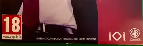 Hitman 2, the PEGI square on its front