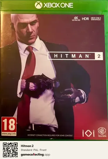 Hitman 2 Xbox One, PAL box front