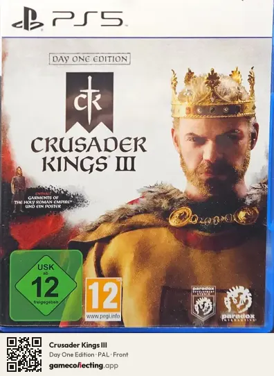Crusader Kings III PlayStation 5, PAL box front
