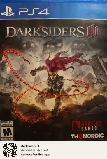 Darksiders III PlayStation 4, NTSC box front