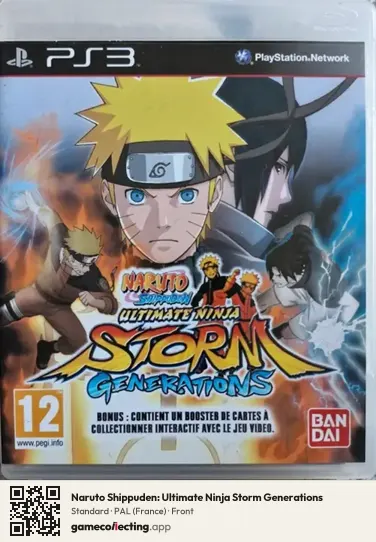 Naruto Shippuden: Ultimate Ninja Storm Generations PlayStation 3, France box front
