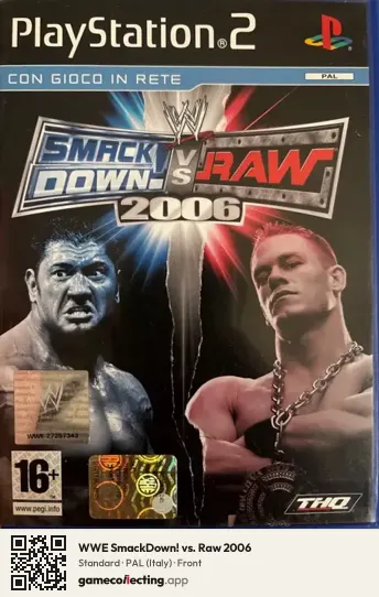 WWE SmackDown! vs. Raw 2006 PlayStation 2, Italy box front