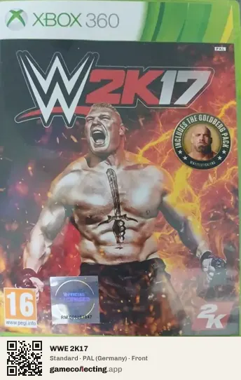 WWE 2K17 Xbox 360, Germany box front