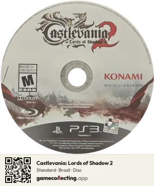 Castlevania: Lords of Shadow 2 PlayStation 3, Brazil disc