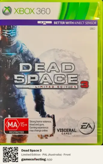 Dead Space 3 Xbox 360, Australia box front