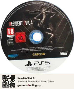 Resident Evil 4 PlayStation 5, PAL disc