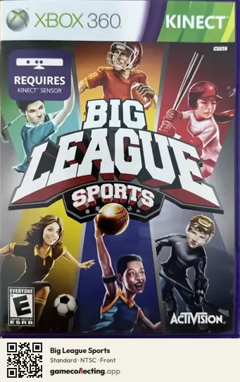 Big League Sports Xbox 360, NTSC box front
