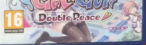 Gal*Gun: Double Peace, the PEGI square on its front