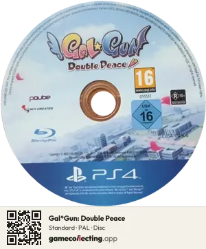 Gal*Gun: Double Peace PlayStation 4, PAL disc