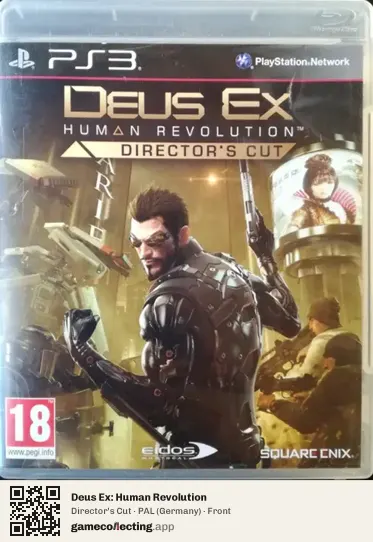 Deus Ex: Human Revolution PlayStation 3, Germany box front