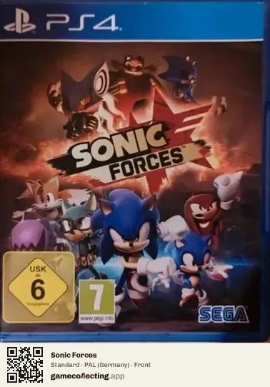 Sonic Forces PlayStation 4, Germany box front