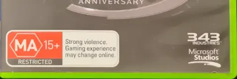 Halo: Combat Evolved Anniversary, the Australian classification mark on its front