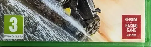 Forza Horizon 3, the PEGI square on its front