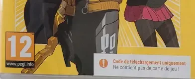 Fortnite, the PEGI square on its front