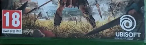 Assassin's Creed Odyssey, the PEGI square on its front