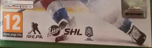 NHL 24, the PEGI square on its front
