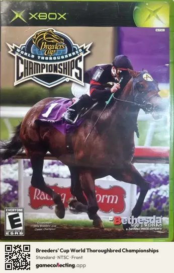 Breeders' Cup World Thoroughbred Championships Xbox, NTSC box front