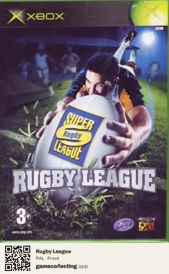 Rugby League Xbox, PAL box front