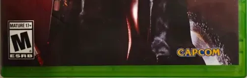 Devil May Cry HD Collection, the ESRB box on its front