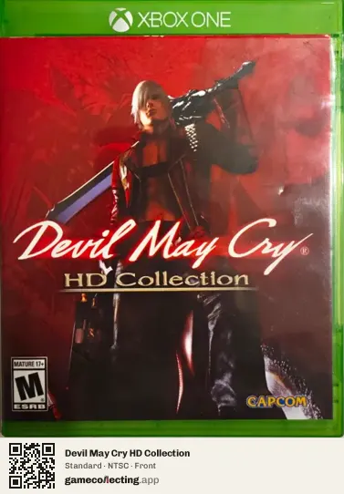 Devil May Cry HD Collection Xbox One, NTSC box front