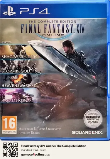 Final Fantasy XIV Online: The Complete Edition PlayStation 4, PAL box front