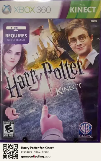 Harry Potter for Kinect Xbox 360, NTSC box front