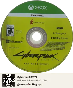 Cyberpunk 2077 Xbox Series X, NTSC disc