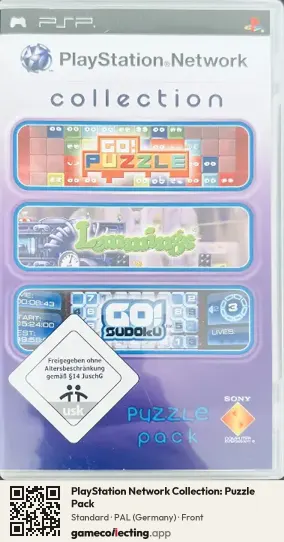 PlayStation Network Collection: Puzzle Pack PlayStation Portable, Germany box front