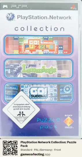 PlayStation Network Collection: Puzzle Pack PlayStation Portable, Germany box front