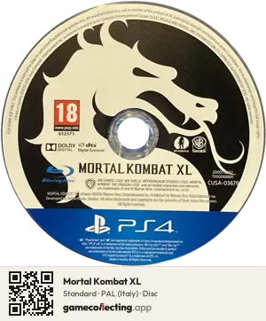 Mortal Kombat XL PlayStation 4, PAL disc